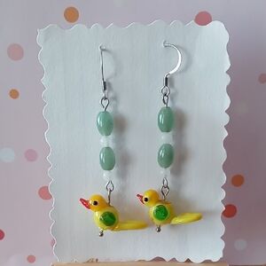 Yellow Bird Earrings